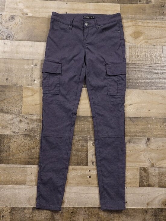 Prana Pants - prAna Meme Cargo Pant Women’s Size 2 Eggplant Purple Utility Travel Outdoor